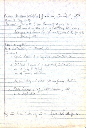 General History: Left Vermont 4